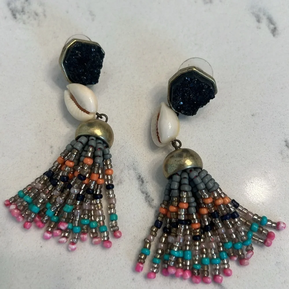Baublebar bead seed tassel earrings - Picture 2 of 4